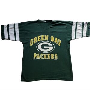 Vintage 90s Logo 7 Green Bay Packers Football T Shirt